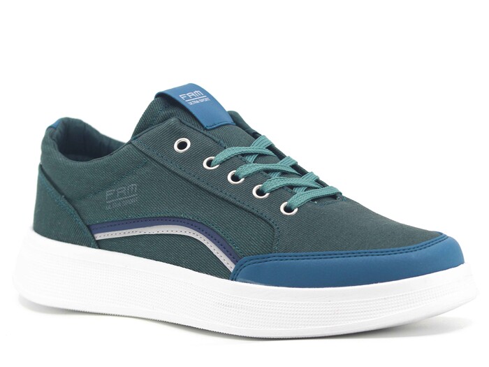 Free Marka Merdane 2910 Kot Keten Ayakkabı Petrol - Free Marka