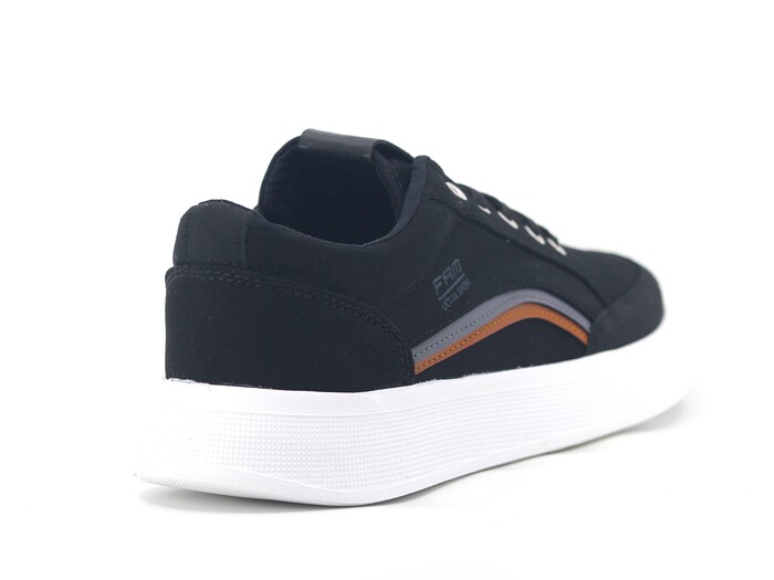 Free Marka Merdane 2910 Kot Keten Ayakkabı Siyah - Beyaz - 3