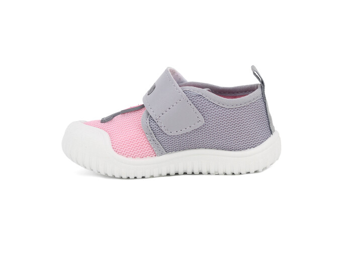 Gezer Bebe 03448.00 PVC Kız Keten Ayakkabı Pembe - Gri - 2