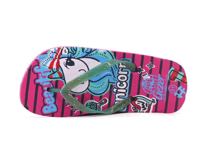 Gezer Filet 10563.00 Flip Flop Parmak Arası Terlik Turkuaz - Gezer (1)