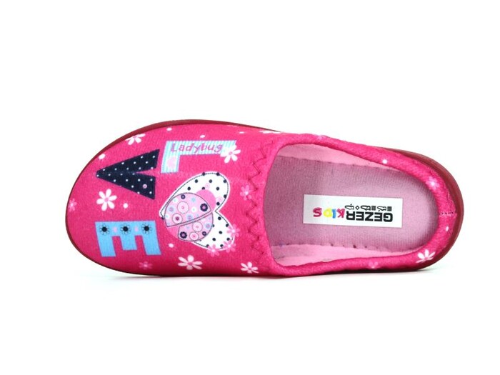 Gezer Filet 13736.00 Gondol Baskılı Kız Ev Terliği Fuşya - Gezer (1)