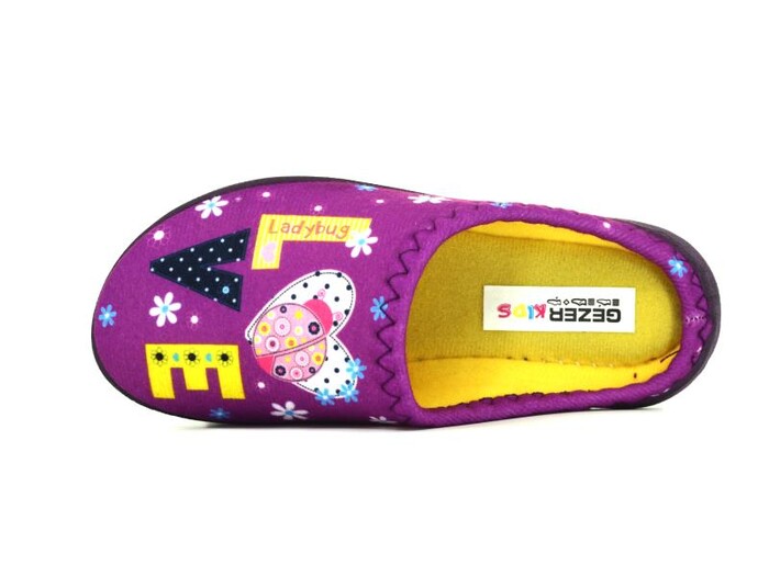 Gezer Filet 13736.00 Gondol Baskılı Kız Ev Terliği Mor - 2