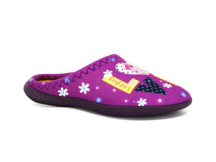 Gezer Filet 13736.00 Gondol Baskılı Kız Ev Terliği Mor - 5