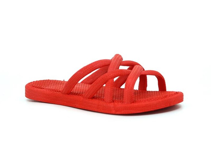 Gezer Filet 13929.00 AirBlow Ahtapot Hasırlı Kaydırmaz Terlik Kırmızı - Gezer