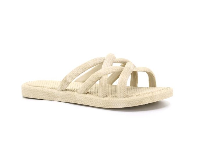 Gezer Filet 13929.00 AirBlow Ahtapot Hasırlı Kaydırmaz Terlik Bej - Gezer