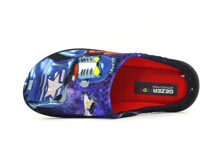 Gezer Filet 14528.00 Gondol Baskılı Ev Terliği Kırmızı - Gezer (1)