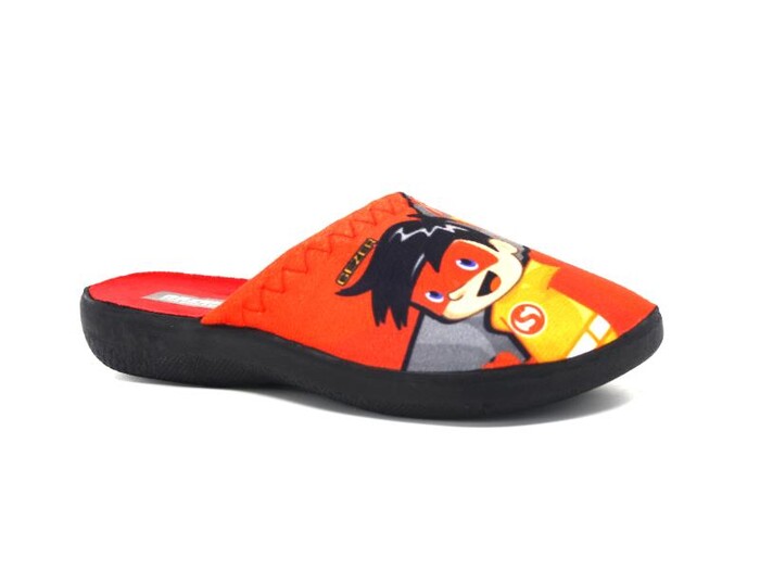 Gezer Filet 14538.00 Traşlı Baskılı Erkek Ev Terliği Kırmızı 