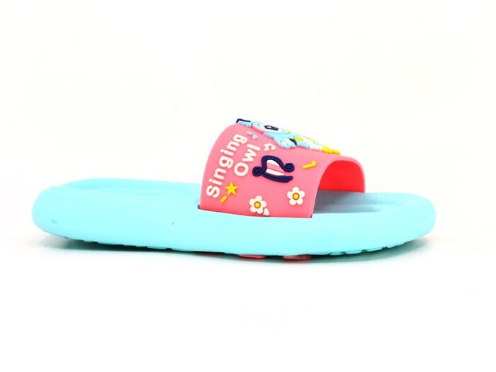 Gezer Filet 15045.00 Baykuş Baskılı Lux Eva Terlik Pembe - Mint Yeşili - Gezer