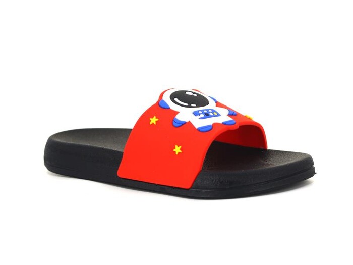 Gezer Filet 15249.00 Space Rocket Figürlü Günlük Terlik Kırmızı - Siyah - Gezer