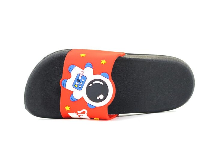 Gezer Filet 15249.00 Space Rocket Figürlü Günlük Terlik Kırmızı - Siyah - Gezer (1)