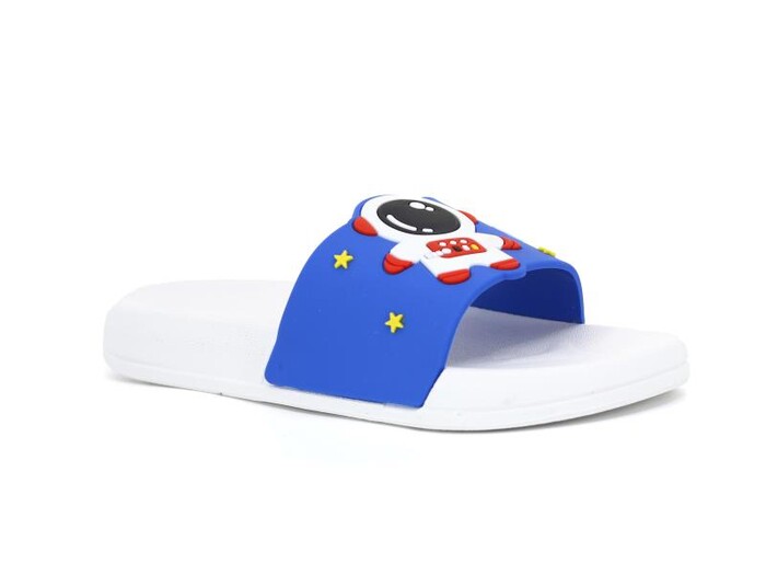 Gezer Filet 15249.00 Space Rocket Figürlü Günlük Terlik Saks Mavi - Beyaz - 1