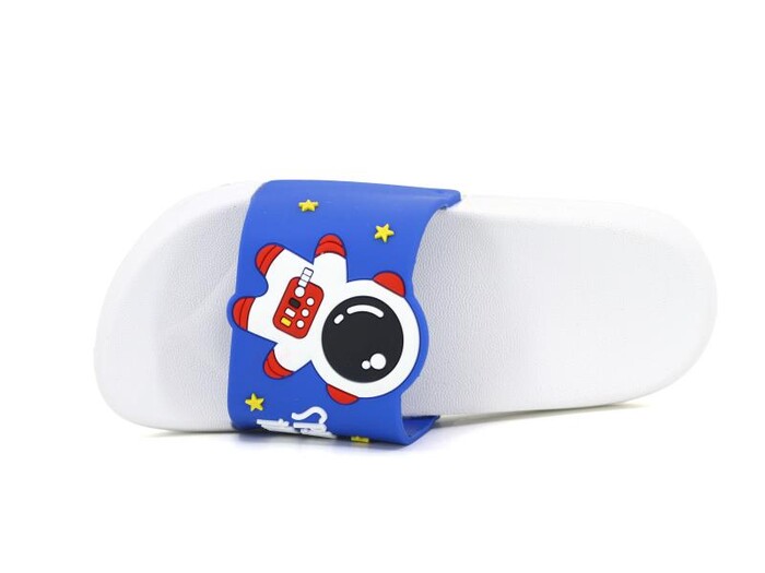 Gezer Filet 15249 Space Rocket Figürlü Günlük Terlik Saks Mavi - Beyaz - 2