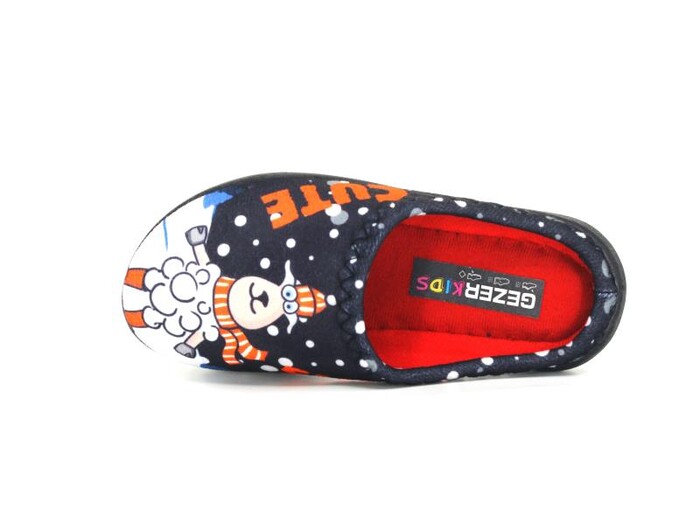 Gezer Patik 15383 Gondol Panda Baskılı Erkek Ev Terliği Siyah - 2