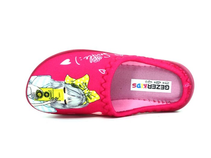 Gezer Filet 15384.00 Gondol Baskılı Kız Ev Terliği Fuşya - Gezer (1)