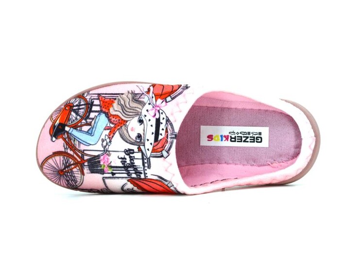 Gezer Filet 15385.00 Gondol Baskılı Kız Ev Terliği Pembe - Gezer (1)