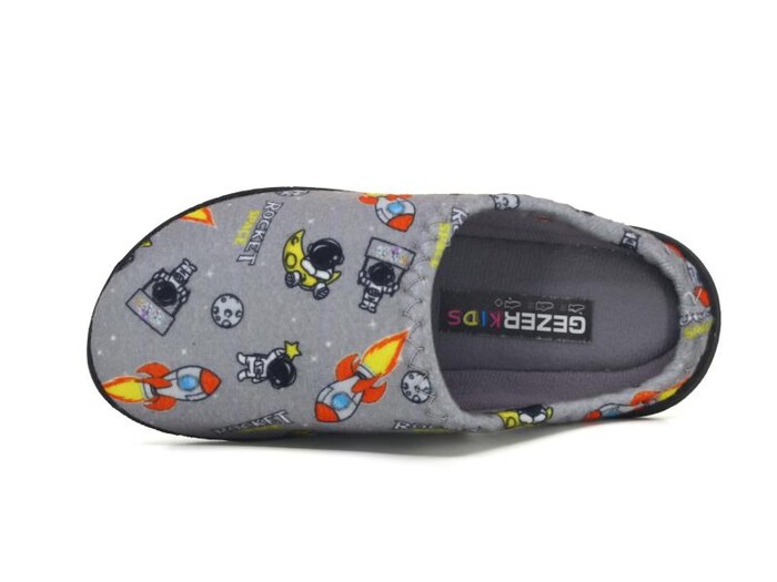 Gezer Filet 15389.00 Gondol Baskılı Erkek Ev Terliği Gri - Gezer (1)