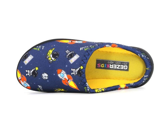 Gezer Filet 15389.00 Gondol Baskılı Erkek Ev Terliği Lacivert - Gezer (1)