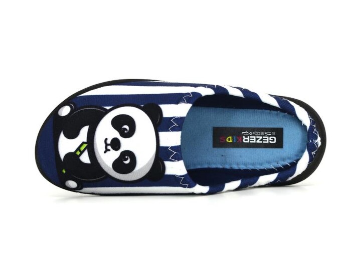 Gezer Filet 15388 Gondol Panda Baskılı Erkek Ev Terliği Lacivert