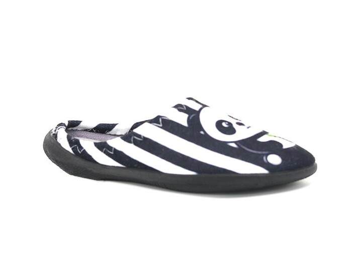 Gezer Filet 15388 Gondol Panda Baskılı Erkek Ev Terliği Siyah - 1