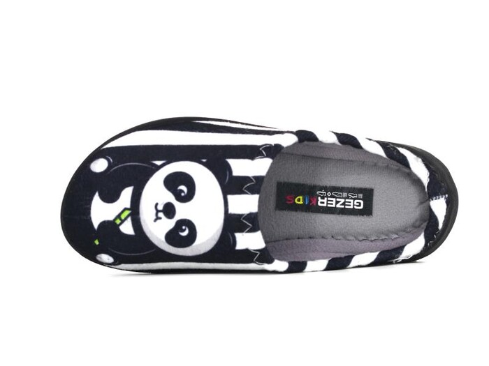 Gezer Filet 15388 Gondol Panda Baskılı Erkek Ev Terliği Siyah - 2