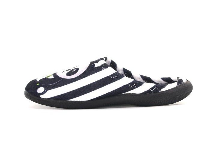 Gezer Filet 15388 Gondol Panda Baskılı Erkek Ev Terliği Siyah - 3