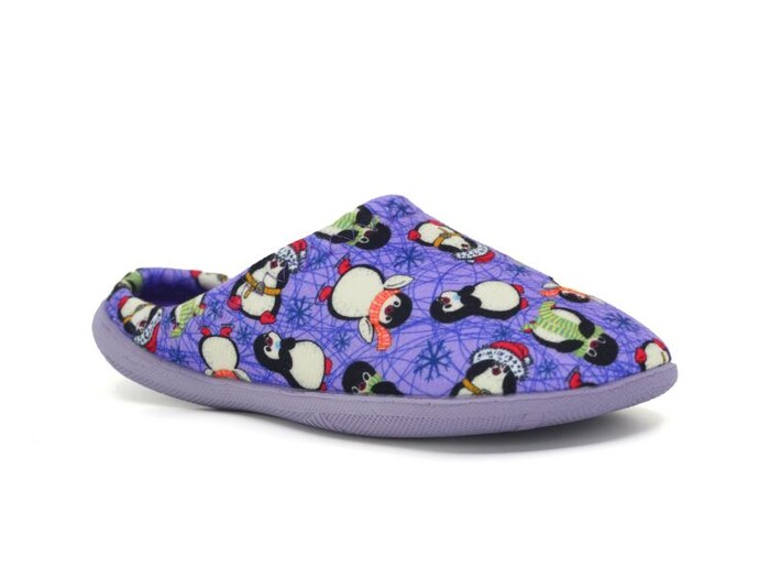 Gezer Filet 15894.00 Gondol Baskılı Ev Terliği Lila - Gezer