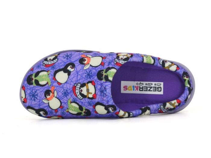 Gezer Filet 15894.00 Gondol Baskılı Ev Terliği Lila - Gezer (1)