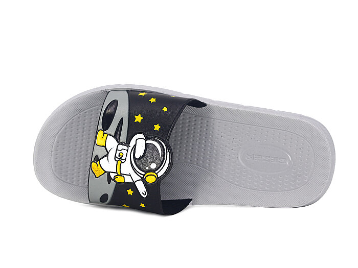 Gezer Filet 16401.00 Düz Yüz Figürlü Kız Günlük Terlik Siyah - Gezer (1)