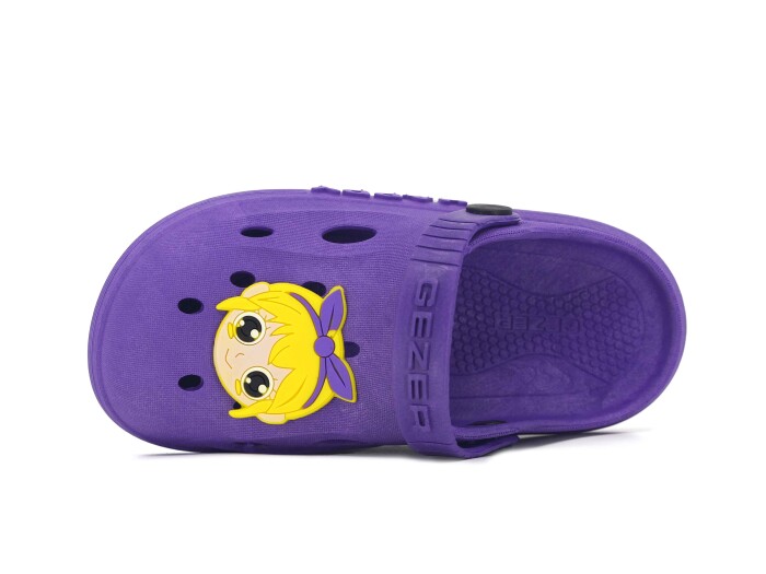 Gezer Filet 16501 Figürlü Kız Kaymaz Sandalet Eflatun - 2