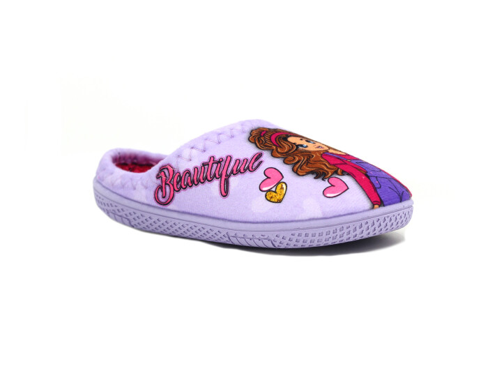 Gezer Filet 16668.00 Gondol Baskılı Kız Ev Terliği Lila - Fuşya - Gezer