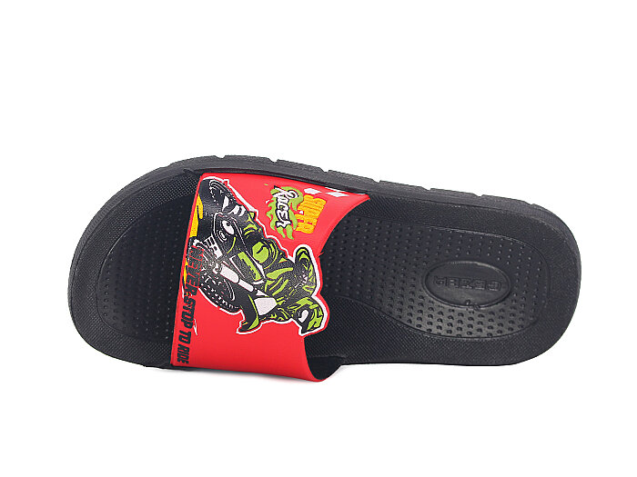 Gezer Filet 16803.00 Düz Yüz Figürlü Erkek Günlük Terlik Kırmızı - Gezer (1)