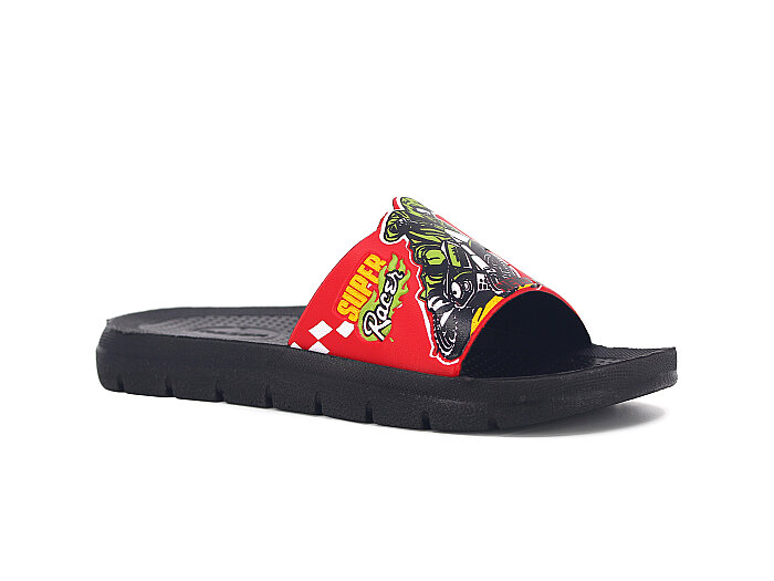 Gezer Filet 16803.00 Düz Yüz Figürlü Erkek Günlük Terlik Kırmızı - Gezer