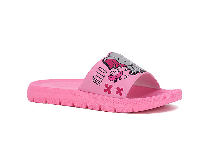 Gezer Filet 16819.00 Düz Yüz Figürlü Kız Günlük Terlik Pembe - Gezer