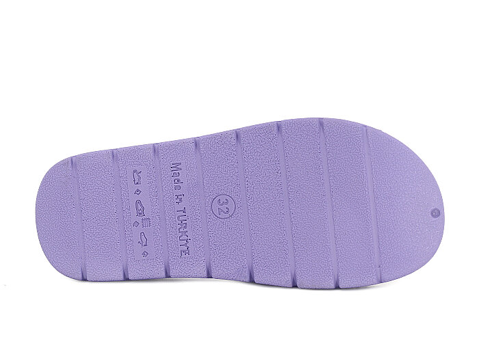 Gezer Filet 16822.00 Düz Yüz Figürlü Kız Günlük Terlik Lila - 3