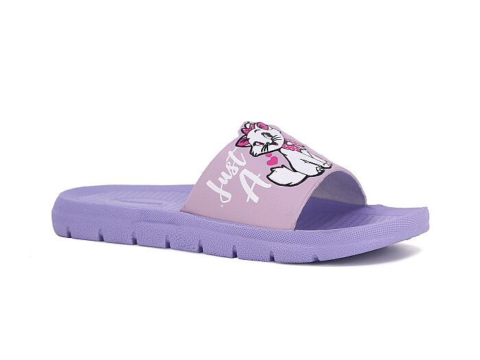 Gezer Filet 16822.00 Düz Yüz Figürlü Kız Günlük Terlik Lila - 1