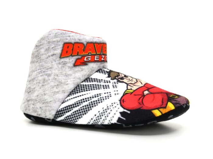 Gezer Filet 03105.01 Erkek Baskılı Sessiz Taban Ev Botu Gri - Gezer