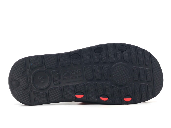 Gezer Garson 15369.00 Koleksiyon Lux Eva Terlik Siyah - Kırmızı - Beyaz - 3