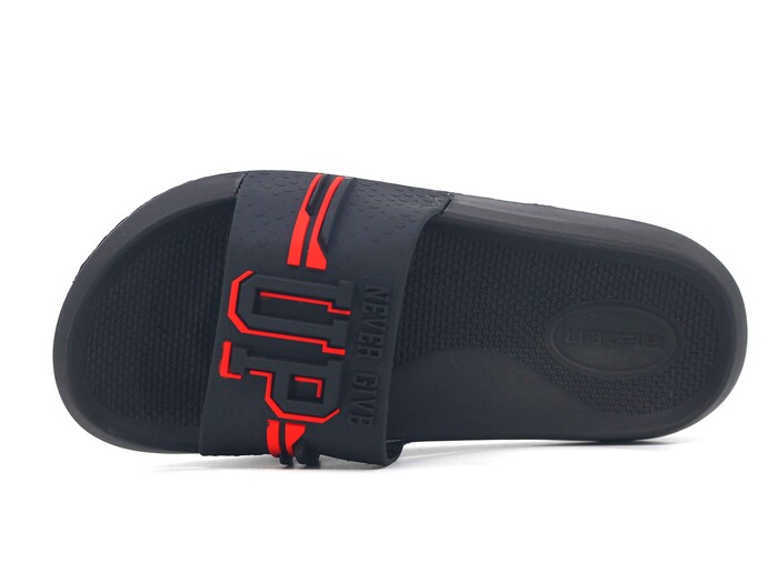 Gezer Garson 16325.00 Düz Yüz Figürlü Erkek Günlük Terlik Siyah - Kırmızı - Gezer (1)