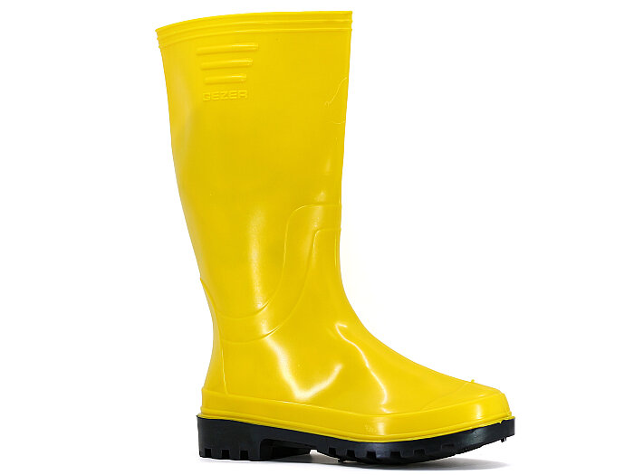 Gezer Merdane 00392 PVC Uzun Çizme Sarı - 1