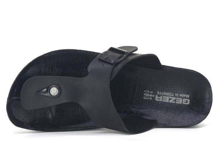 Gezer Merdane 07574.22 Parmak Arası Terlik Siyah - Gezer (1)