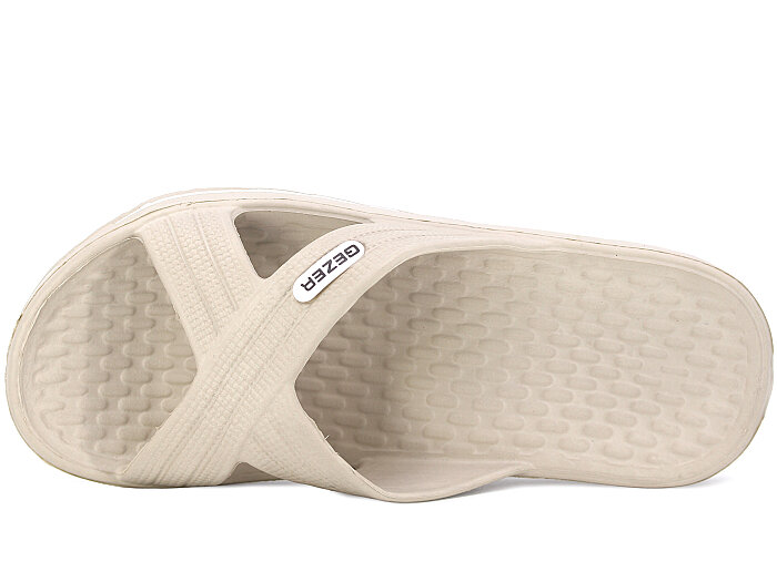 Gezer Merdane 08416.00 Çapraz Çizgili Eva Terlik Bej - Gezer (1)