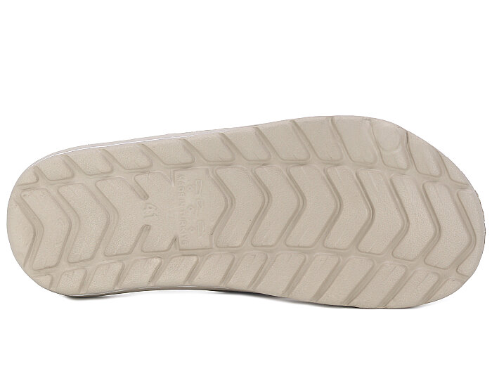 Gezer Merdane 08416.00 Çapraz Çizgili Eva Terlik Bej - 3