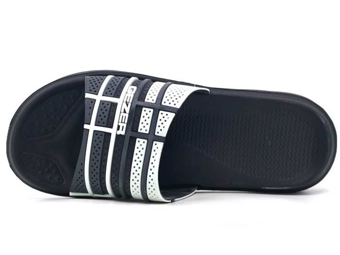 Gezer Merdane 10193.00 Koleksiyon Lux Eva Terlik Siyah - Gri - Beyaz - Gezer (1)