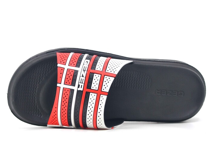 Gezer Merdane 10193.00 Koleksiyon Lux Eva Terlik Siyah - Kırmızı - Beyaz - 2