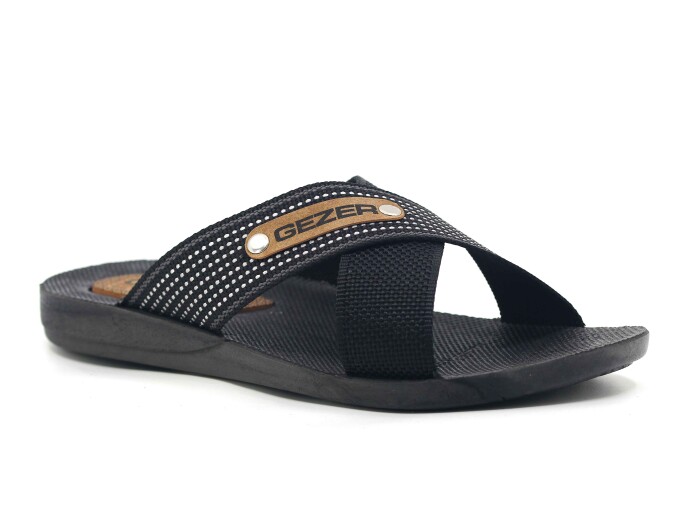 Gezer Merdane 10489.00 Halatlı Günlük Terlik Siyah - Gezer