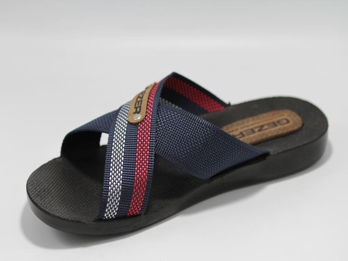 Gezer Merdane 10489.01 Halatlı Günlük Terlik Lacivert - Gezer (1)