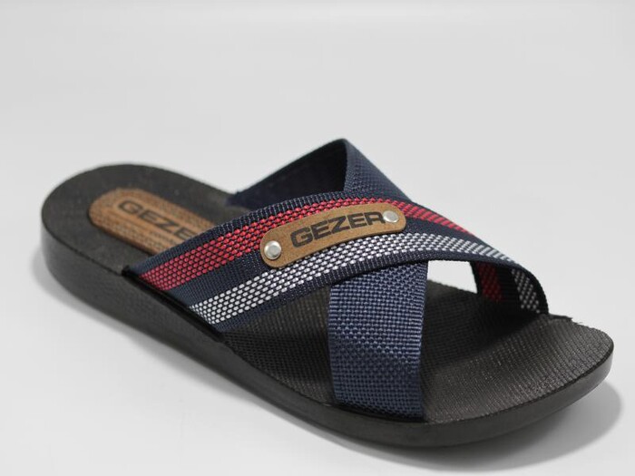 Gezer Merdane 10489.01 Halatlı Günlük Terlik Lacivert - Gezer