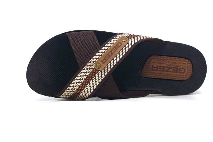 Gezer Merdane 10489.03 Halatlı Günlük Terlik Kahve - Gezer (1)