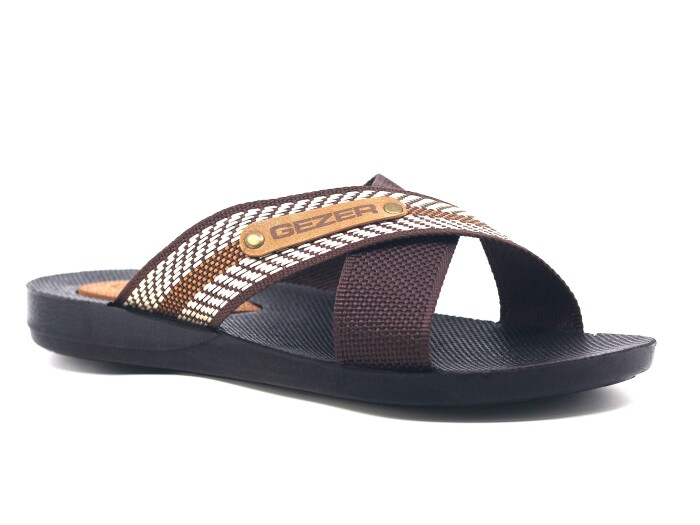 Gezer Merdane 10489.03 Halatlı Günlük Terlik Kahve - Gezer