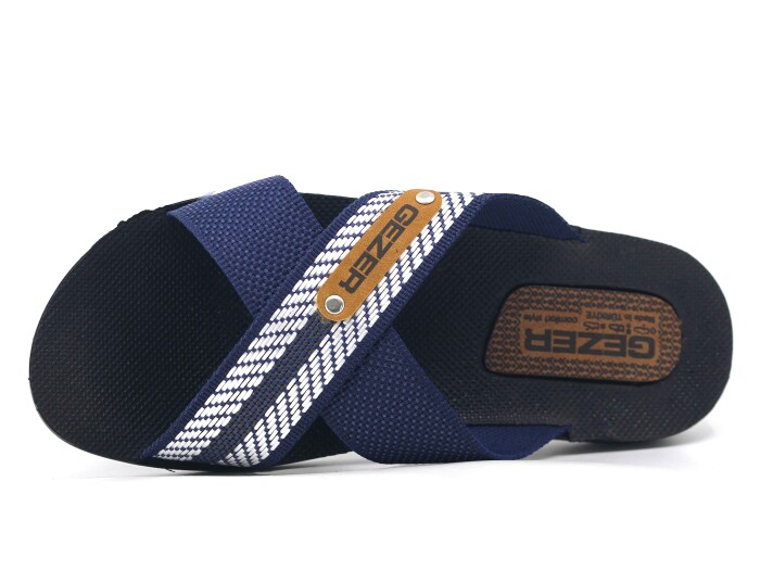 Gezer Merdane 10489.03 Halatlı Günlük Terlik Lacivert - Gezer (1)